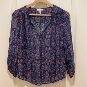 Joie v-neck silk top